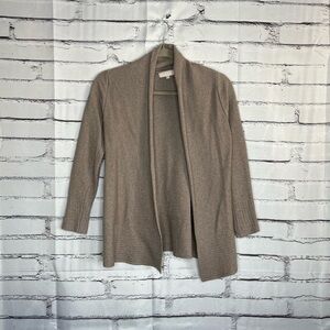 Benedetta B Merino Wool Cashmere Preppy Cardigan Sweater Brown Women’s XS Chic